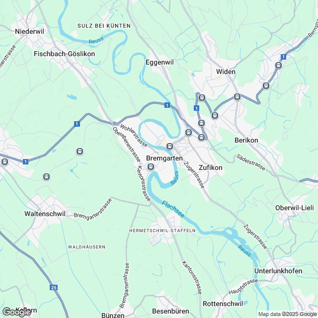Hochwertige 4.5-Zimmer-Gartenwohnung in Bremgarten - Karte