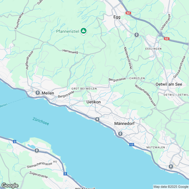 Attraktive 3.5-Zimmer Attikawohnung in Uetikon am See - Karte