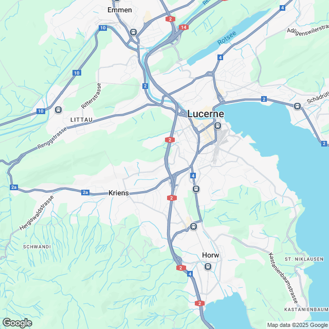 Stilvolle 4.5-Zimmer Etagenwohnung mit Loggia in Luzern - Karte