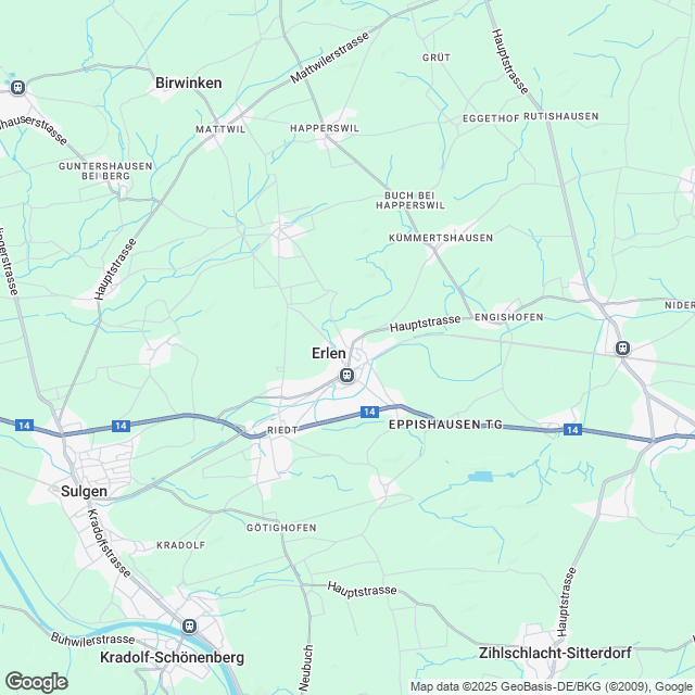 Ankündigung grosse 5.5-Zimmer-Mietwohnung in Erlen - Karte