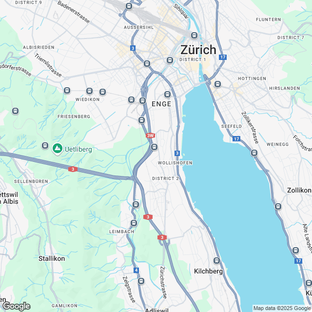 7 moderne Eigentumswohnungen in Zürich - Karte