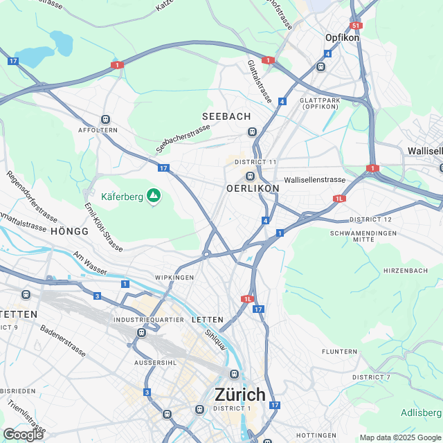 Vorankündigung Erstvermietung im Kreis 6 in Zürich - Karte