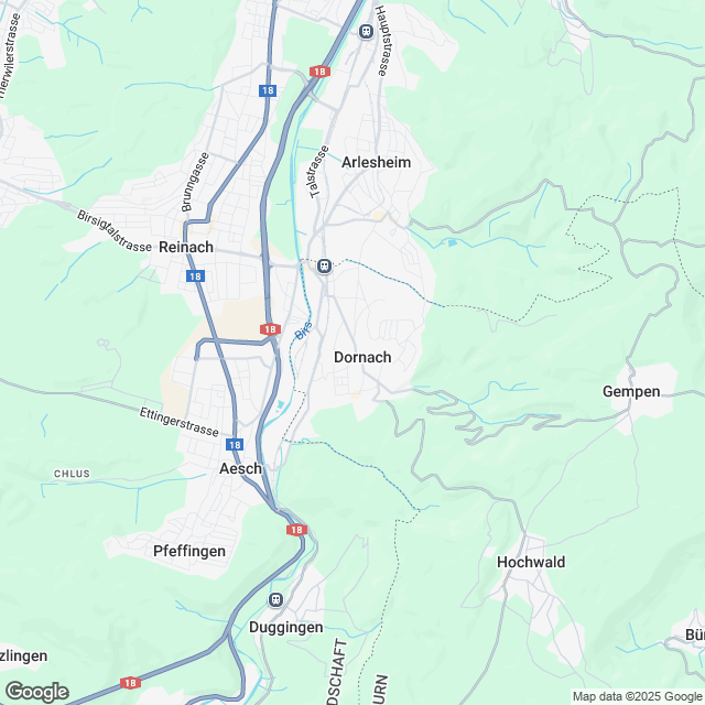 Ankündigung 7.5-Zimmer-Einfamilienhaus in Dornach - Karte