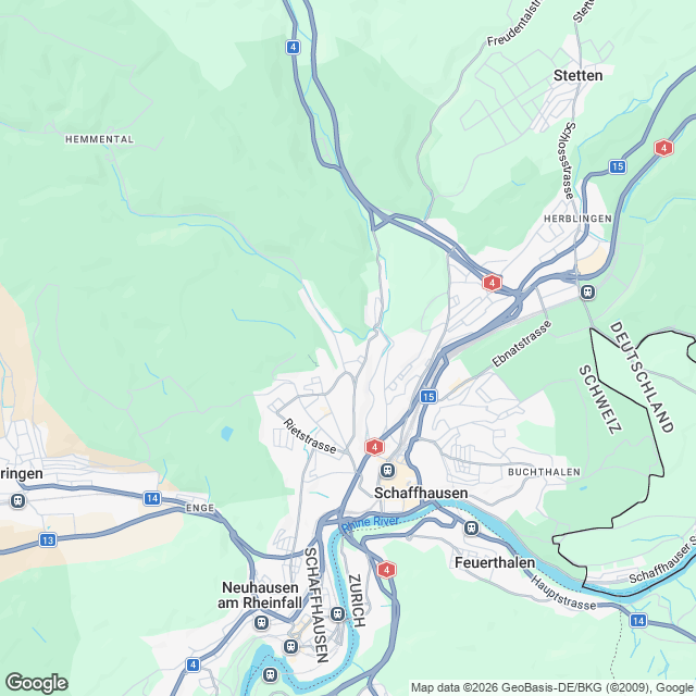 Helle 3.5-Zimmer Eigentumswohnung in Schaffhausen - Karte