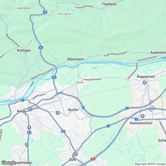 Mietwohnung in Aarau - Erstbezug ab ca. 2027/2028 - Karte