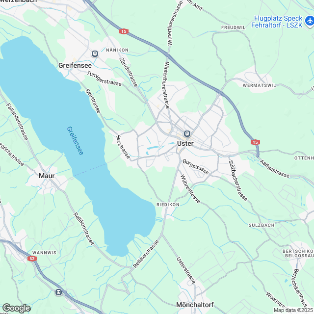 8 hochwertige Eigentumswohnungen in Uster - Karte