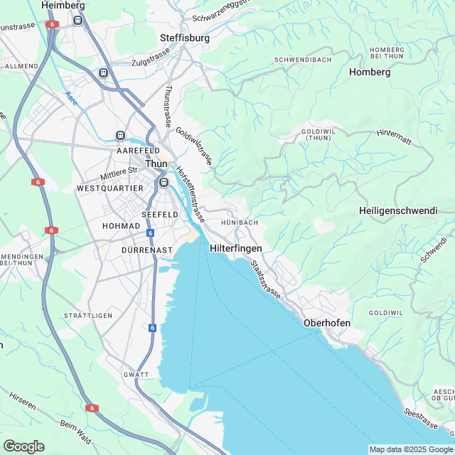 Stilvolle 3.5-Zimmer Wohnung in Hünibach - Karte