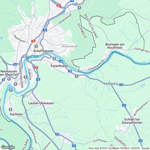 Stilvolle 3.5-Zimmer Attikawohnung am schönen Rhein - Karte