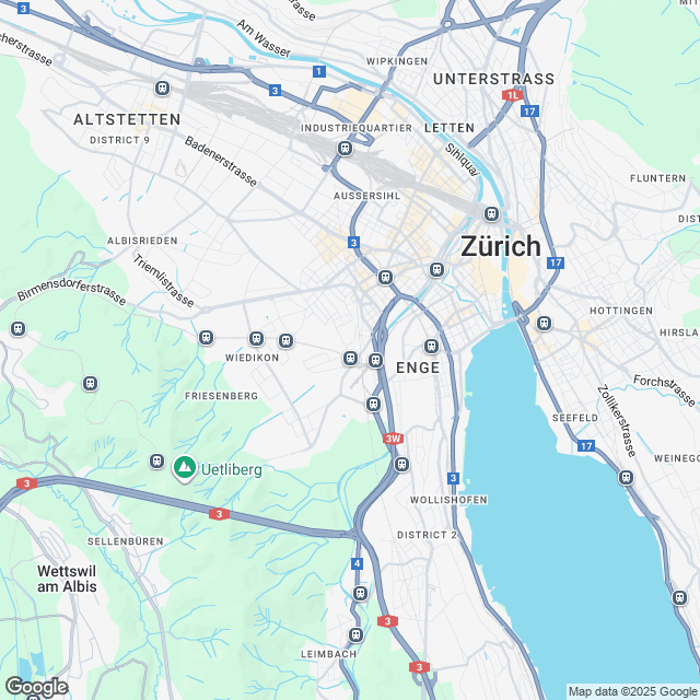 Ankündigung Erstvermietung in Zürich-Wiedikon - Karte