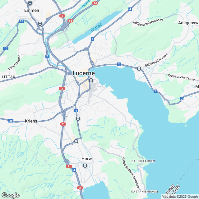 Ankündigung 4.5-Zimmer-Mietwohnung in Luzern - Karte
