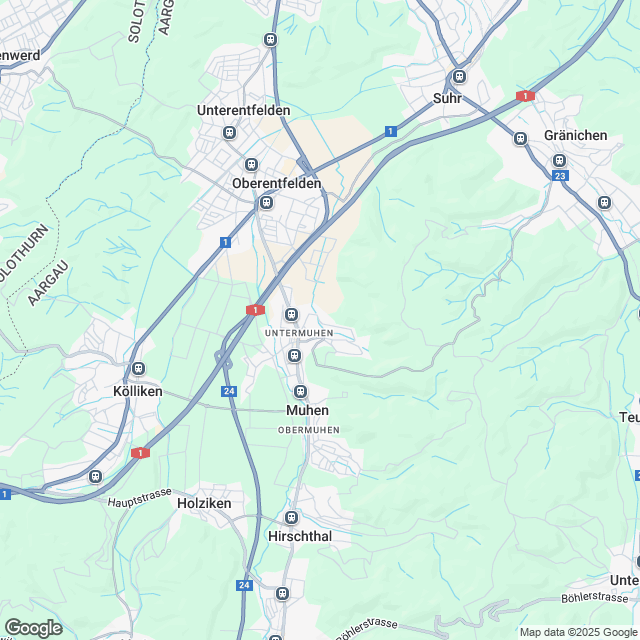 Ankündigung Neubauprojekt in Muhen - Karte