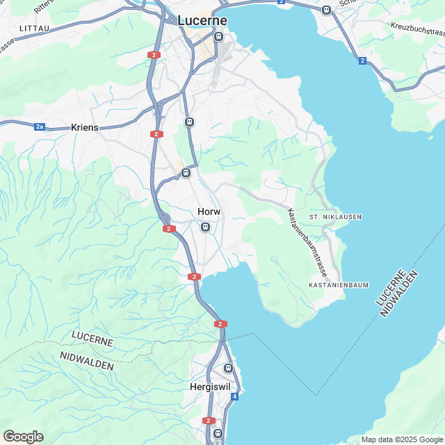 9 hochwertige Eigentumswohnungen in Horw - Karte