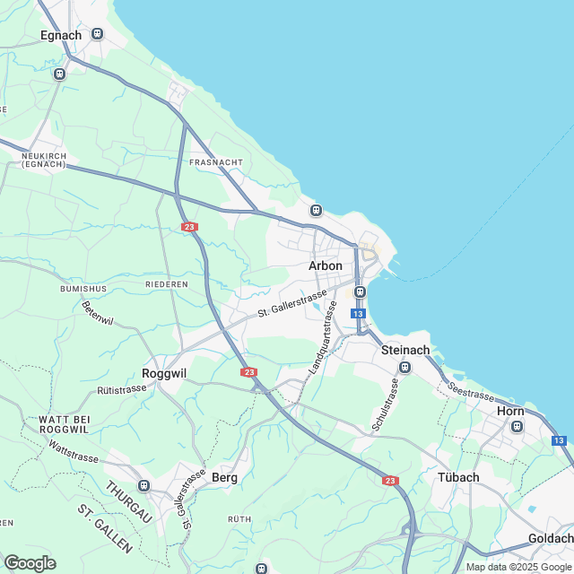 18 Mietwohnungen in Arbon nahe Bodensee - Karte