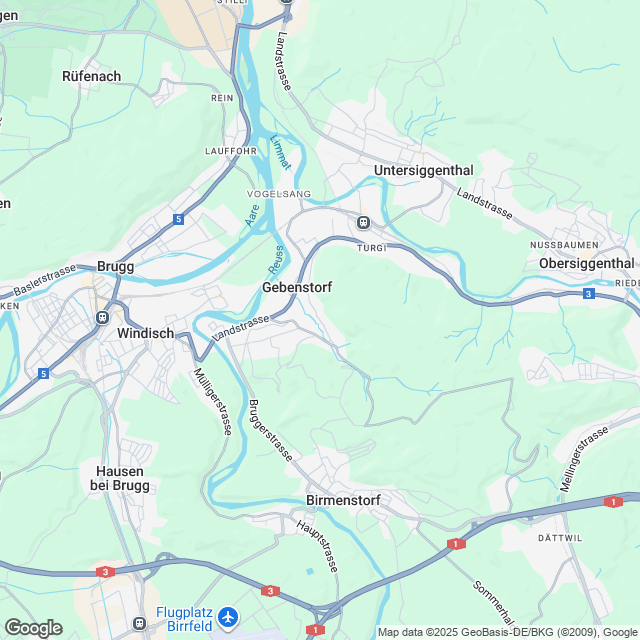 Exklusive 3.5-Zimmer-Terrassenwohnung in Gebenstorf - Karte