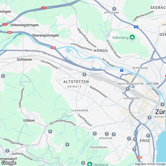 Ankündigung Erstvermietung in Zürich-Altstetten - Karte