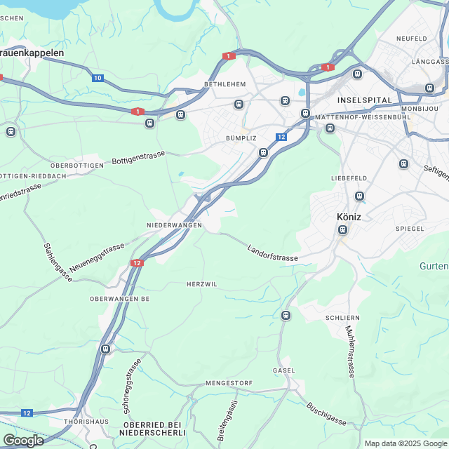 Erstvermietung 4.5-Zimmer-Wohnung in Niederwangen - Karte
