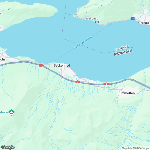 Bauland mit Machbarkeitsstudie in Beckenried - Karte