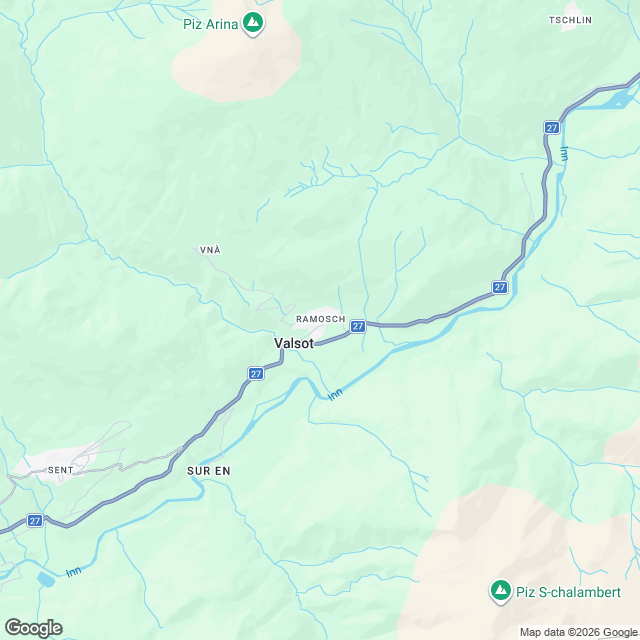 Bauland mit Machbarkeitsstudie im Unterengadin - Karte