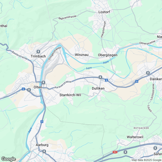 Ankündigung hochwertige 3.5-Zimmer-Eigentumswohnung in Dulliken - Karte