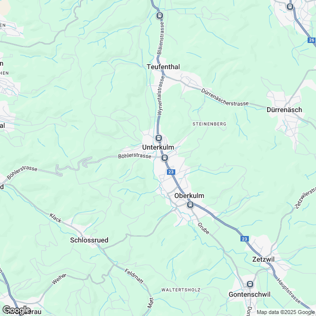 Ankündigung 4.5-Zimmer-Attikawohnung in 5726 Unterkulm - Karte