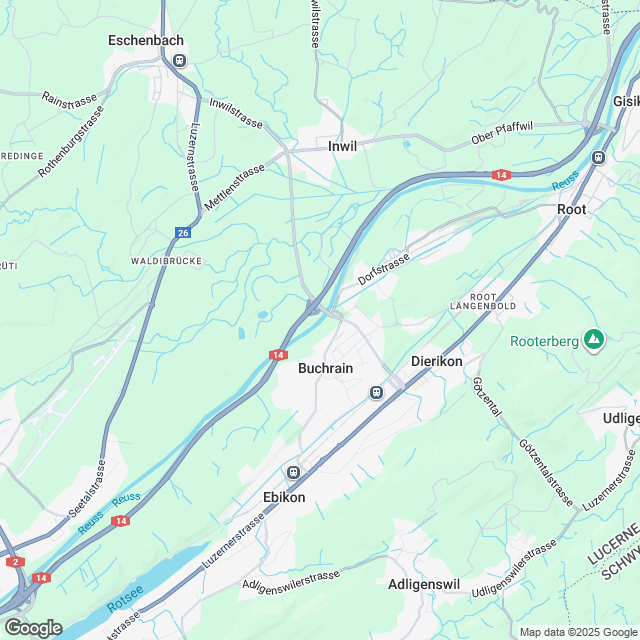 Neubau Mehrfamilienhäuser Reussperle 2. Etappe - Karte