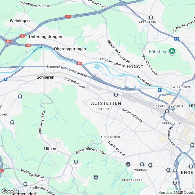 Ankündigung Erstvermietung in Zürich-Altstetten - Karte