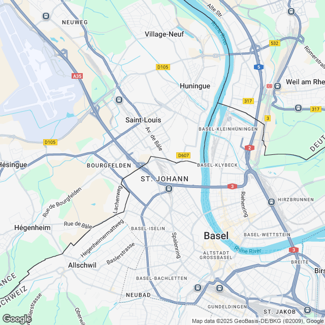 102 hochwertige Wohnungen in Basel mit Erstbezug - Karte