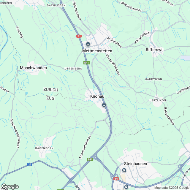 14 hochwertige Eigentumswohnungen in Knonau - Karte
