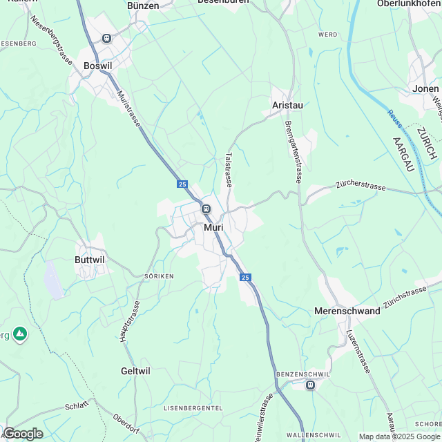 Gemütliche 2.5-Zimmer Gartenwohnung in Muri AG ab Frühling 2028 - Karte