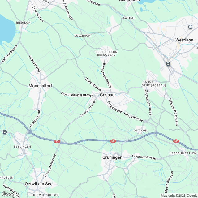 9 stilvolle Eigentumswohnungen in Gossau ZH - Karte