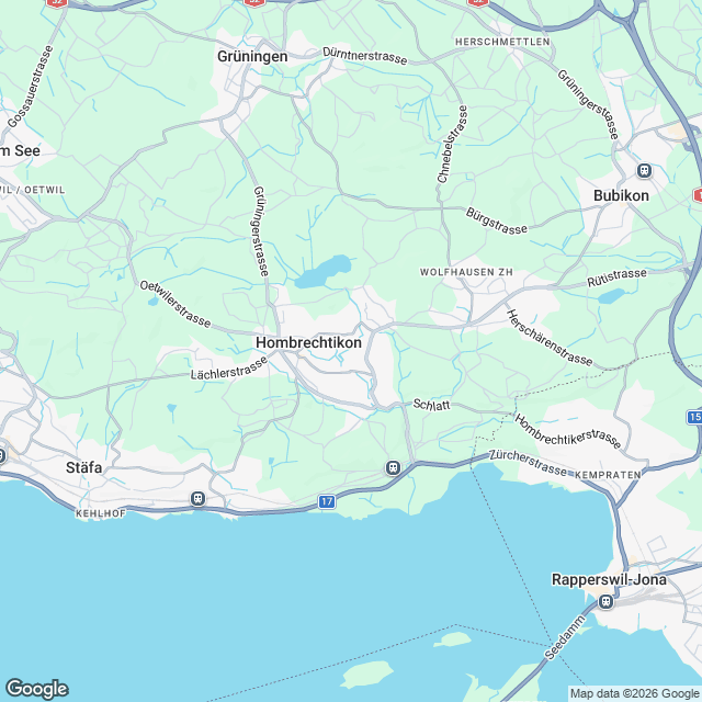 Neubau Eigentumswohnungen in Hombrechtikon - Karte