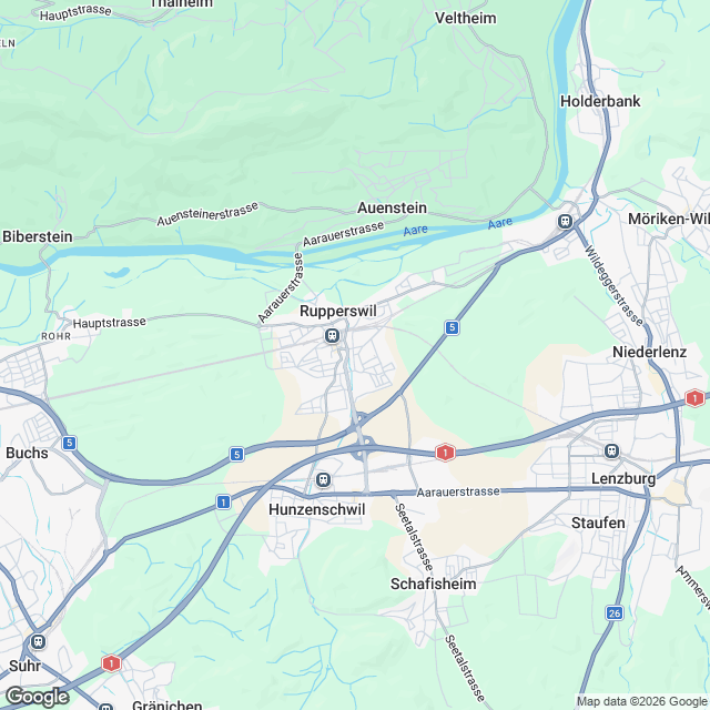 Gemütliche 2.5-Zimmer Mietwohnung in Rupperswil - Karte