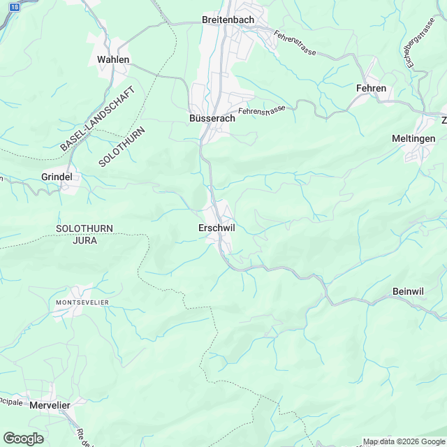 Neubau 2 Mehrfamilienhäuser mit Einstellhalle und 3 Doppeleinfamilienhäuser - Karte