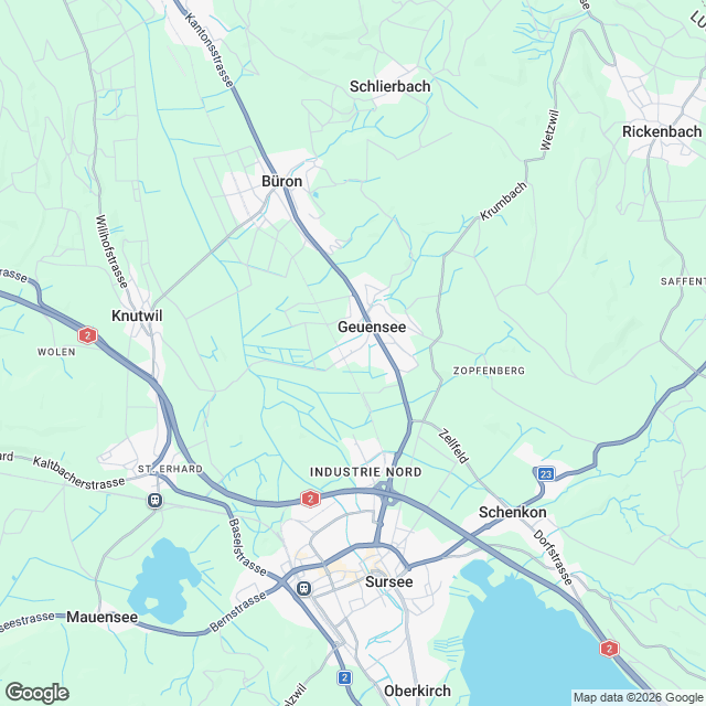 Neubau 2 Mehrfamilienhäuser mit Einstellhalle - Karte