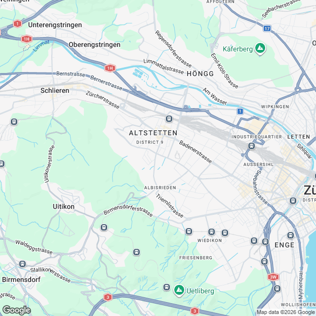 7 Eigentumswohnungen in Zürich-Altstetten - Karte