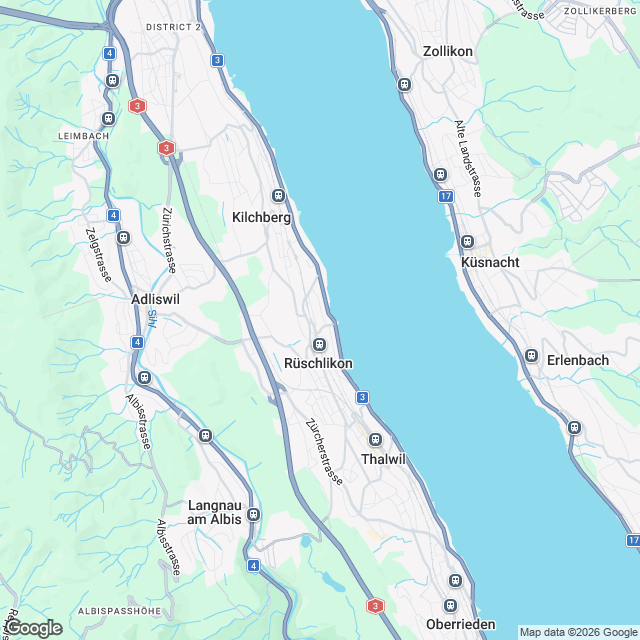 Projektankündigung in Rüschlikon - Karte