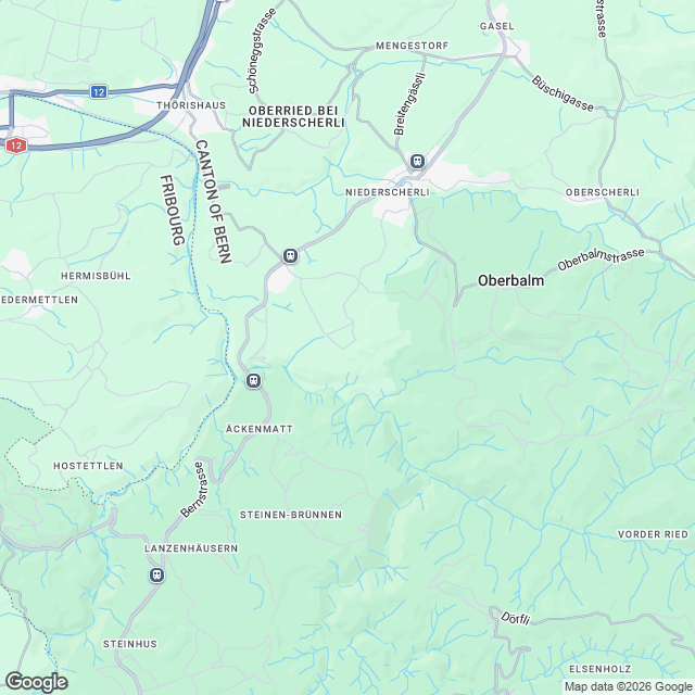 Neubau Dreifamilienhaus mit Pferde- und Jungviehstall - Karte