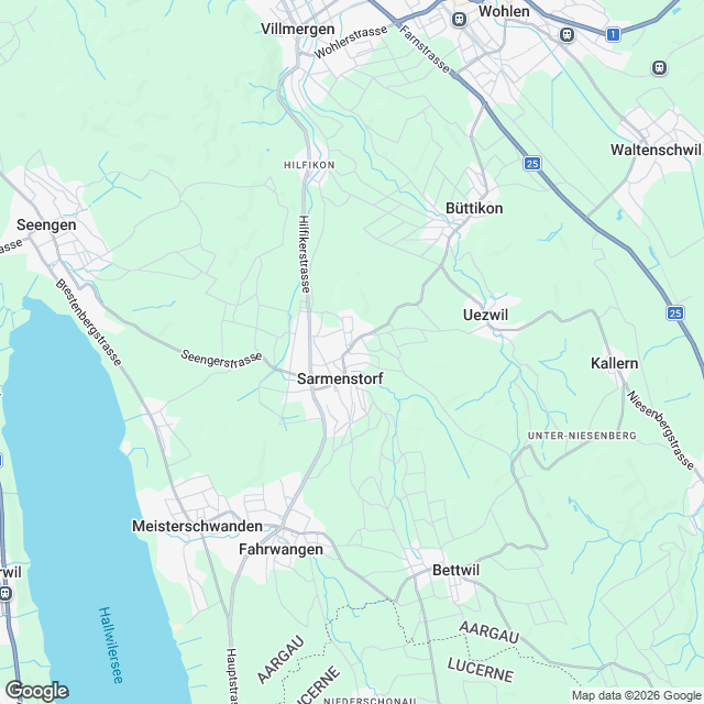 Exklusive 5.5-Zimmer Doppelhaushälfte in Sarmenstorf - Karte