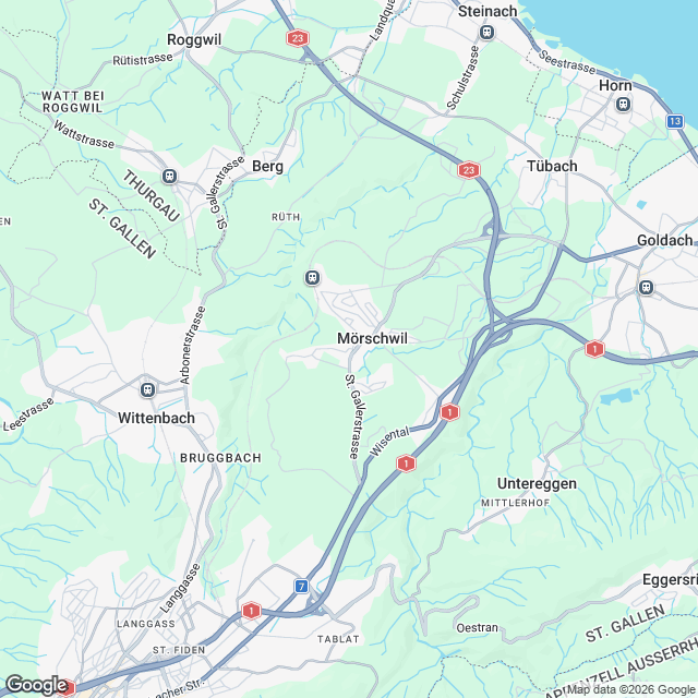 6 moderne Mietwohnungen in Mörschwil - Karte