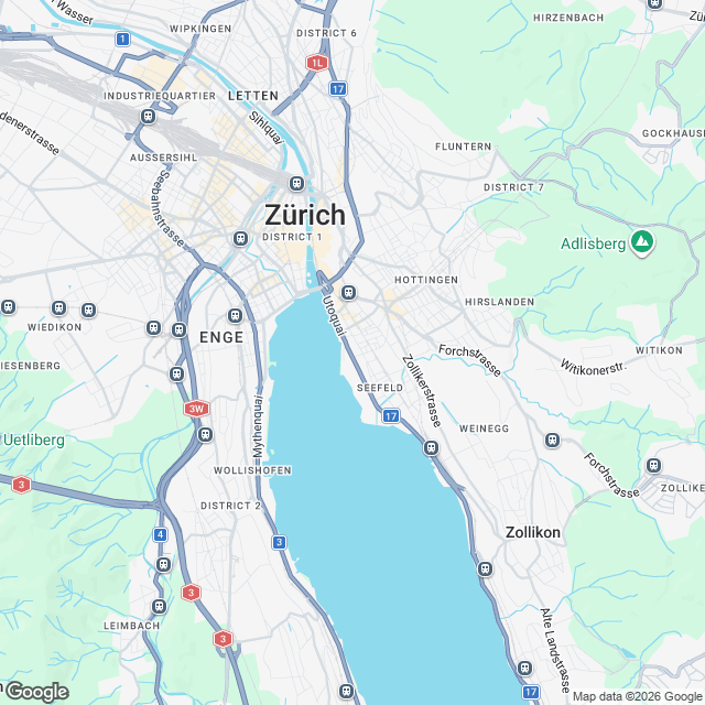 Erstvermietung im beliebten Zürcher Seefeld - Karte