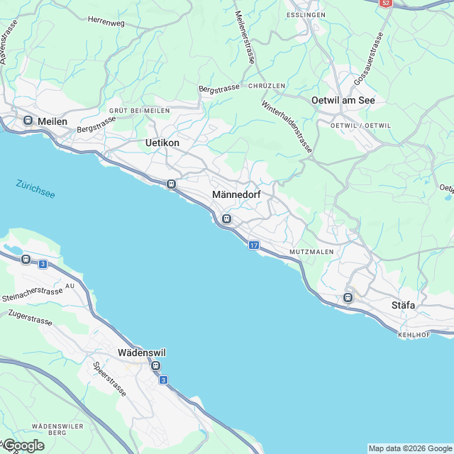 Hochwertige 3.5-Zimmer Gartenwohnung in Männedorf - Karte