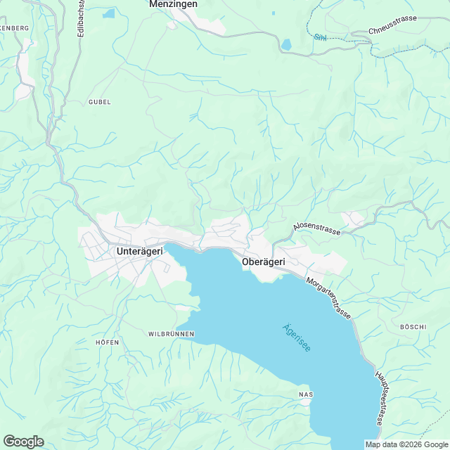 22 attraktive Eigentumswohnungen in Oberägeri - Karte