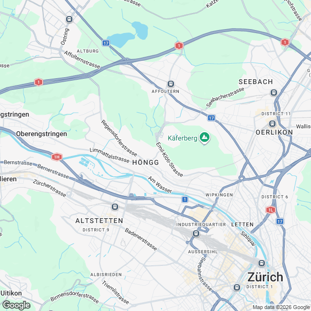 Moderne Stadtwohnungen im Kreis 10 - Karte