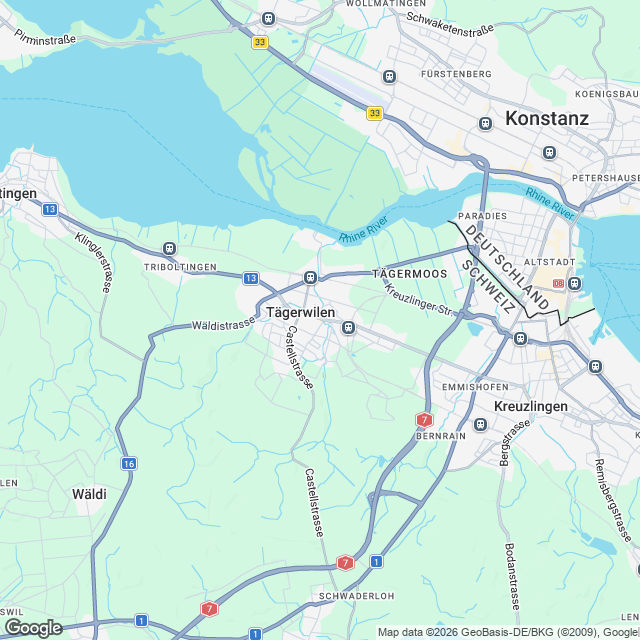 Neubau drei Mehrfamilienhäuser mit Tiefgarage - Karte
