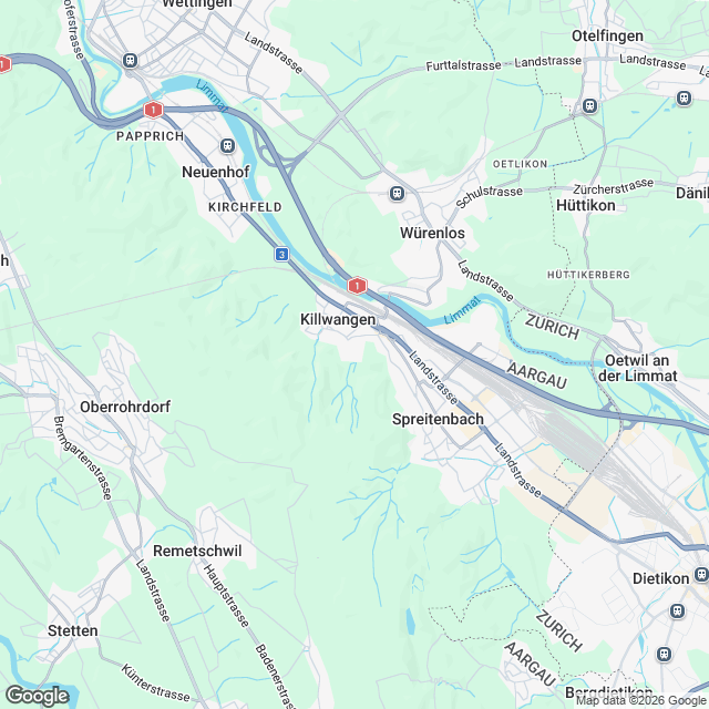 Hochwertiges 5.5-Zimmer Einfamilienhaus in Killwangen - Karte
