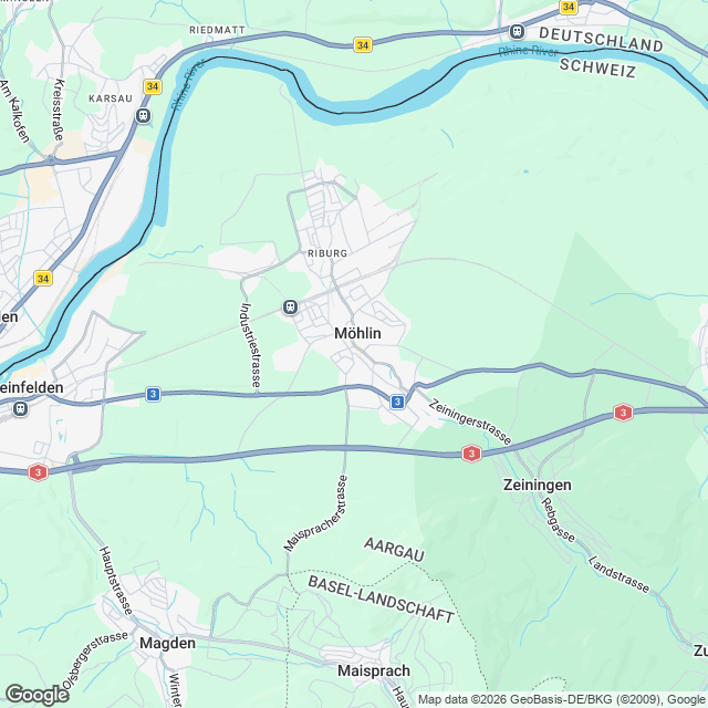 Neubau Mehrfamilienhaus mit Autoeinstellhalle - Karte