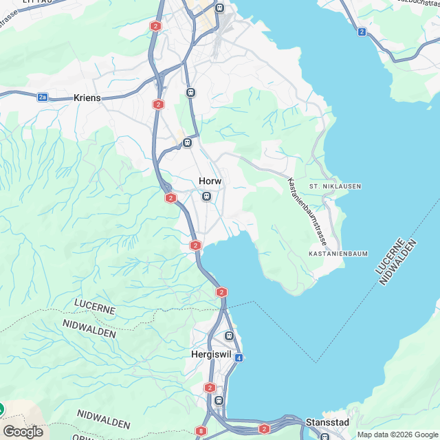 Attraktive 2.5-Zimmer Wohnung in Horw - Karte