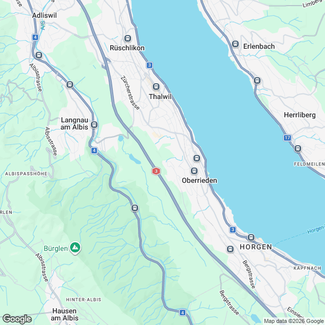 Projektankündigung: 5.5-Zimmer-Maisonette in Oberrieden - Karte
