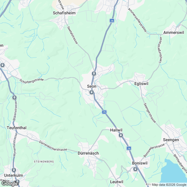 Ankündigung Erstvermietung im Zentrum von Seon - Karte