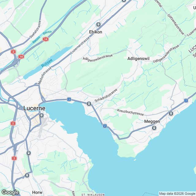 4 moderne Eigentumswohnungen in Luzern - Karte